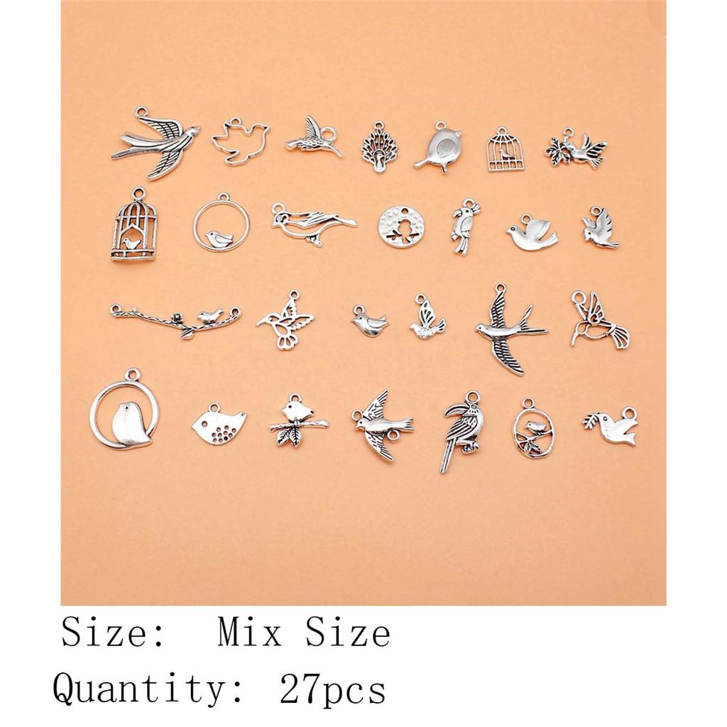 Geburtstagsgeschenke Groß Charms Vogel Schmetterling Gemischte Set Charms Anhänger Souvenir Frau Anhänger