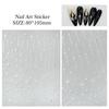 3D Star Nail Art Stickers Decals Self-Adhesive Metal Silver DIY Nail Stickers Decoration Decals Manicure Accessories