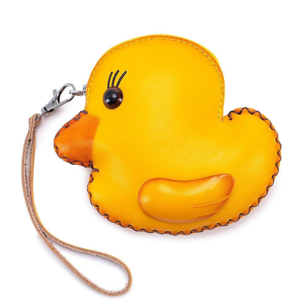 

Креативная сумка для мелочи ручной работы из коровьей кожи, сумка на запястье, сумка для ключей, сумка для монет, сумка для хранения с изображением животного зодиака