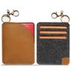 XGUO Leather Passport Sleeve for Men and Passport Cover for Passport Holder with 3 Card Slots Minimalist Passport Wallet with Gift Gold Women, Travel,