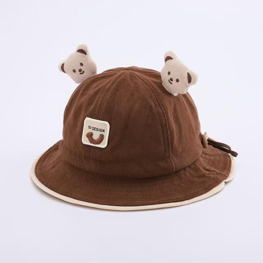 Infant Sun Protection Bucket Hat - Cute, Thin, and Warm for Spring & Autumn