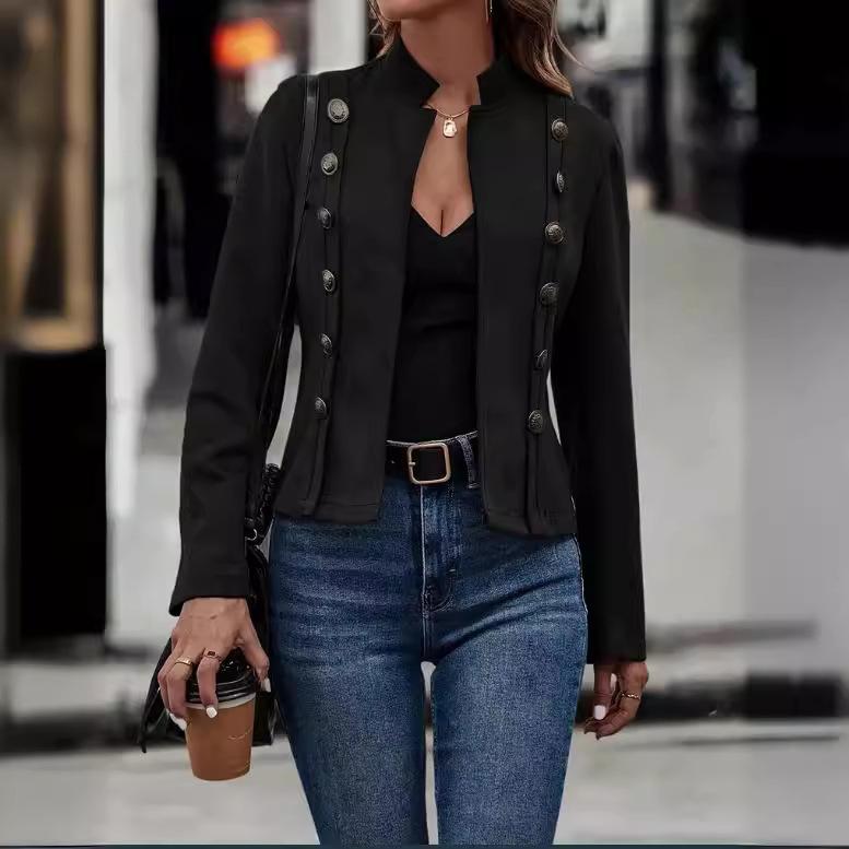 Giacca Corta da Donna in Pelle Scamosciata in Vari Colori