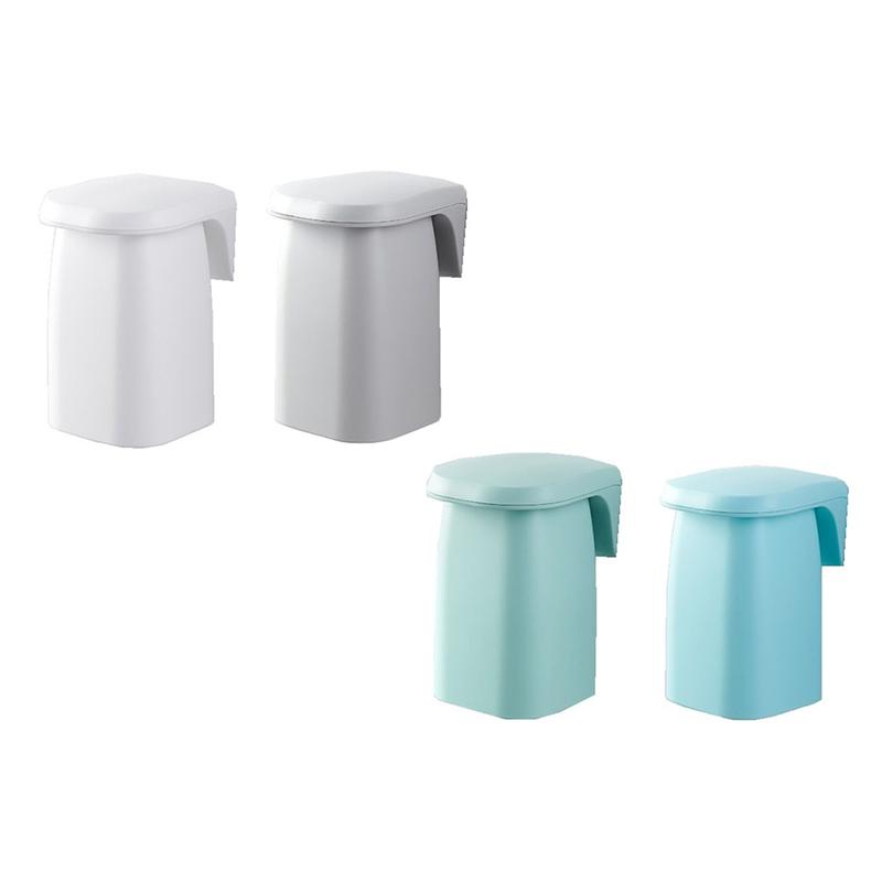 Magnetic Wall-Hung Gargle Cup Holder Couple Family Suit A Toothbrush Stand Bath Articles
