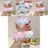 Plush Rabbit And Pillow Keychain With Bow Tie And Nightcap Decor For Cute Bag Accessories