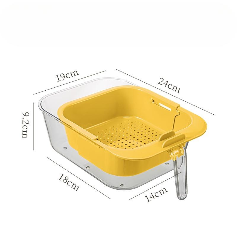 Double-layer Snack Box Fruit Tray Living Room Candy Box Drain Area Basket Home Use Fruit Tray Lazy People Eat Melon Seed Storage Tray
