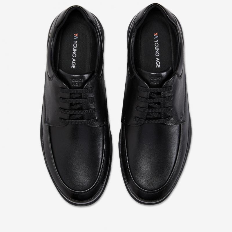 YoUng Age Male Semi Comfort U Tip Derby Shoes Black
