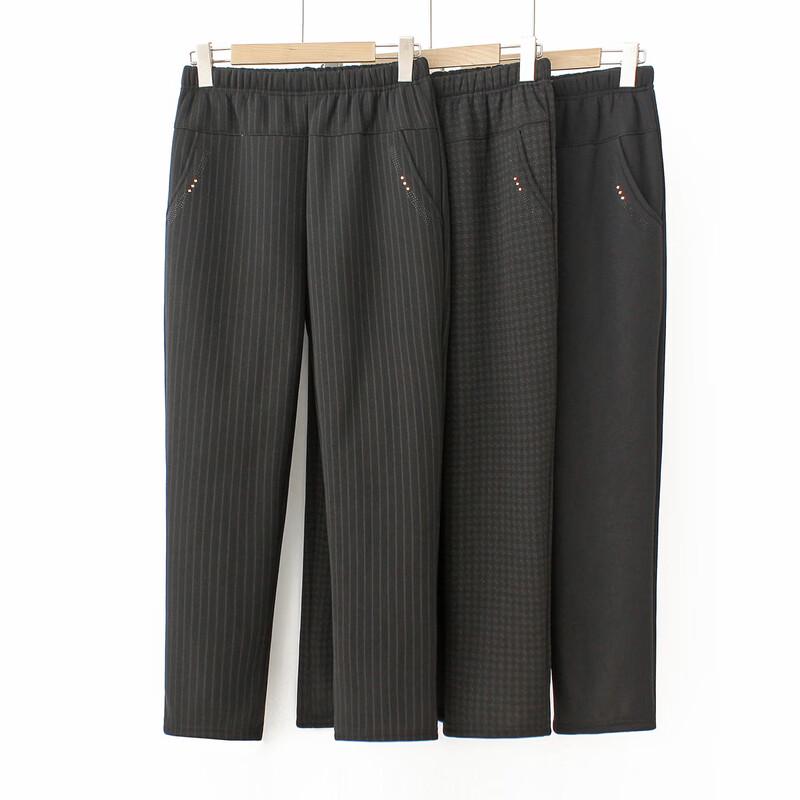 Luźne spodnie codzienne z prostymi nogawkami dla starszych kobiet