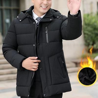 Kış Erkek Ceket Kalınlaştırılmış Sıcak Su Geçirmez Kapüşonlu Ceket Rüzgar Geçirmez Ceket