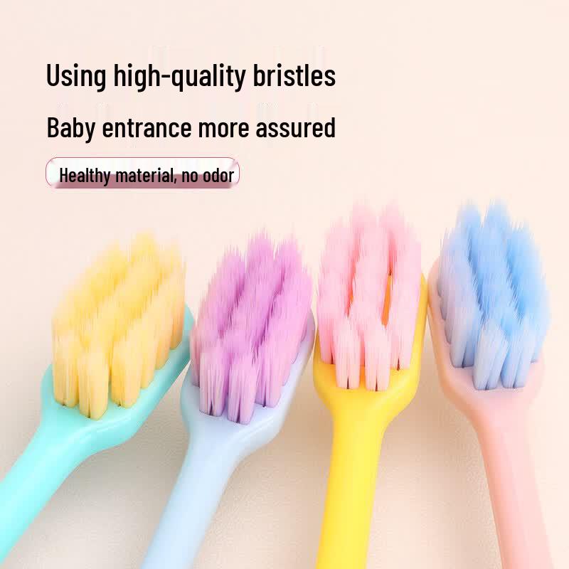 Soft Bristle Macaron Children's Toothbrush Set