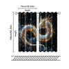 Set Of 2 Filtering Curtains Excluding Rods Non Movable Without Batteries Majestic Eastern Dragon Use Bedrooms Curtain Polyester Perfect For Sleeping