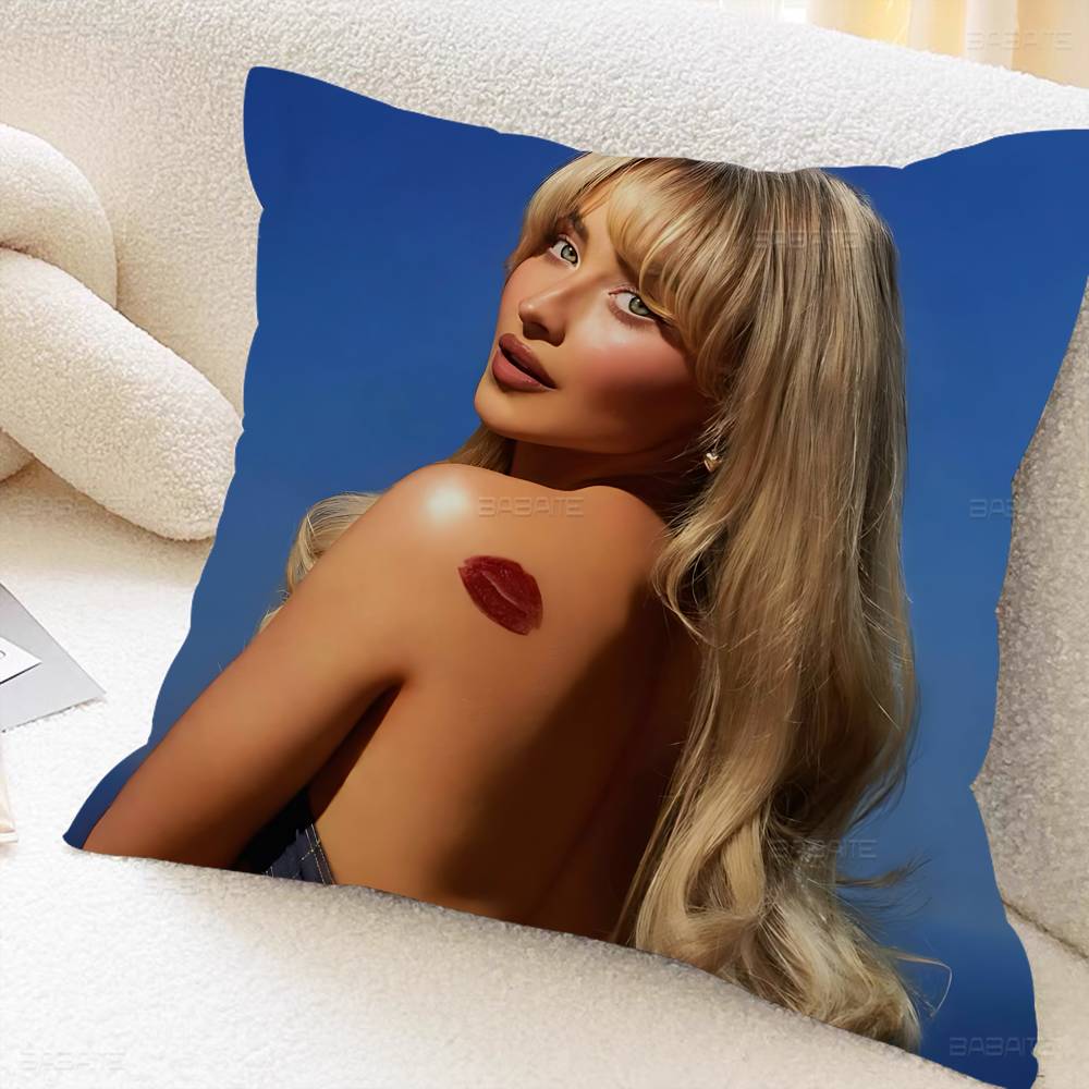 Sing Sabrina Carpenter Album Cushion Cover Pillow Cover Decor Pillowcase Printed Cushion Case for Couch