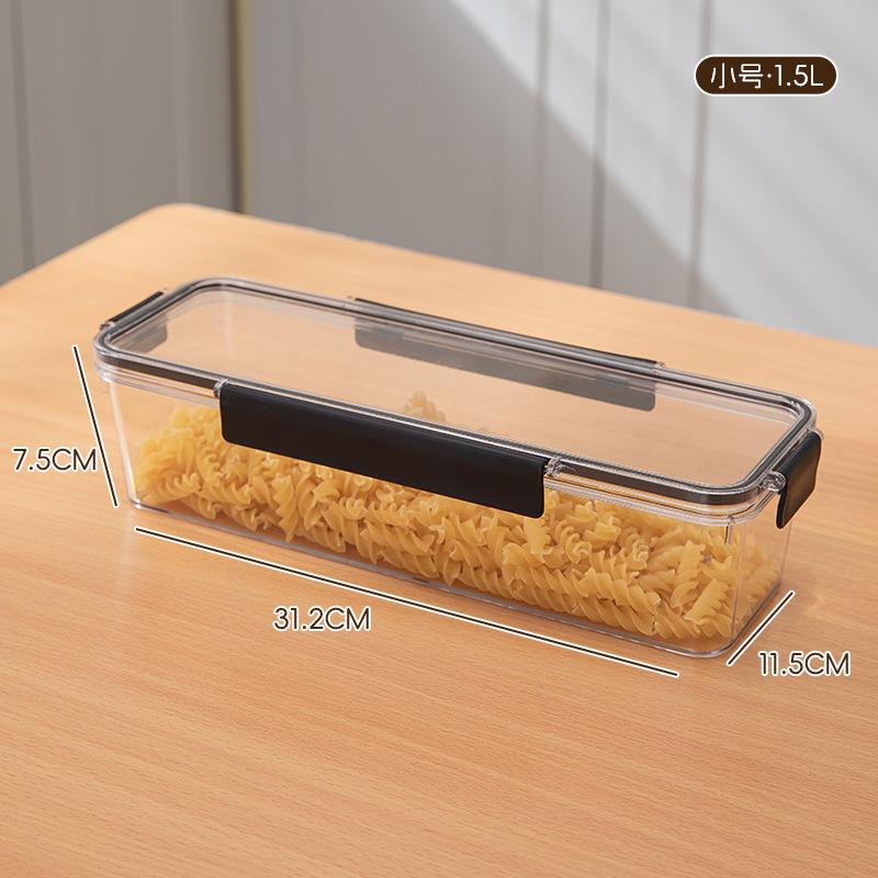 Transparent Refrigerator Food Vegetable Fruit Storage Box Clear Sealed Noodles Storage Container Home Kitchen Fresh Keeping Box