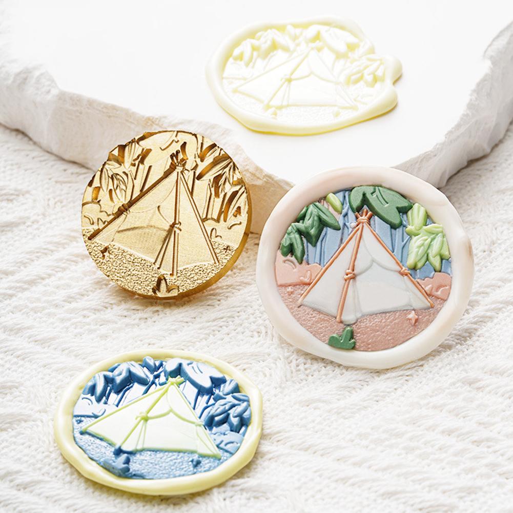 Outing Series Stamp Head Copper for Wedding DIY  Invitations Card