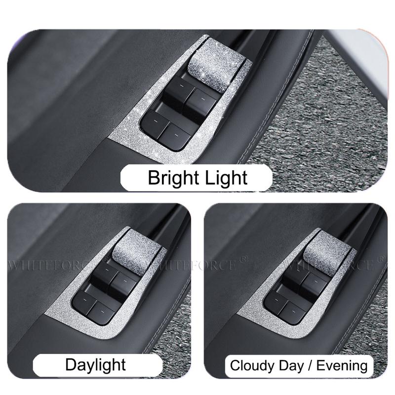 For Tesla Model Y Juniper 2025 Center Console Panel Sticker Center Console Cover Protector Panel Film Button Sticker Accessories