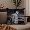 Vendita Calda J-Justin B-Bieber Federa Federa Anti-acaro Cerniera Invisibile Peluche Corto Setoso Copricuscino per Divano