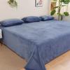 Winter Warm Thick Plush Velvet Flat Sheet Solid Color Large Size Soft  Flannel Bed Sheet 350x245cm Not Including Pillowcase