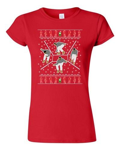 Junior Bling Dance Telephone Music Parody Ugly Christmas Funny DT T-Shirt Tee Unisex T-Shirt XL