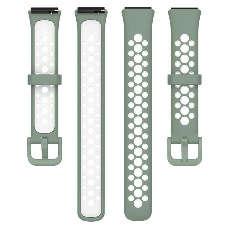 For Huawei Band 7 / 7 NFC Two-color Breathable Silicone Watch Band