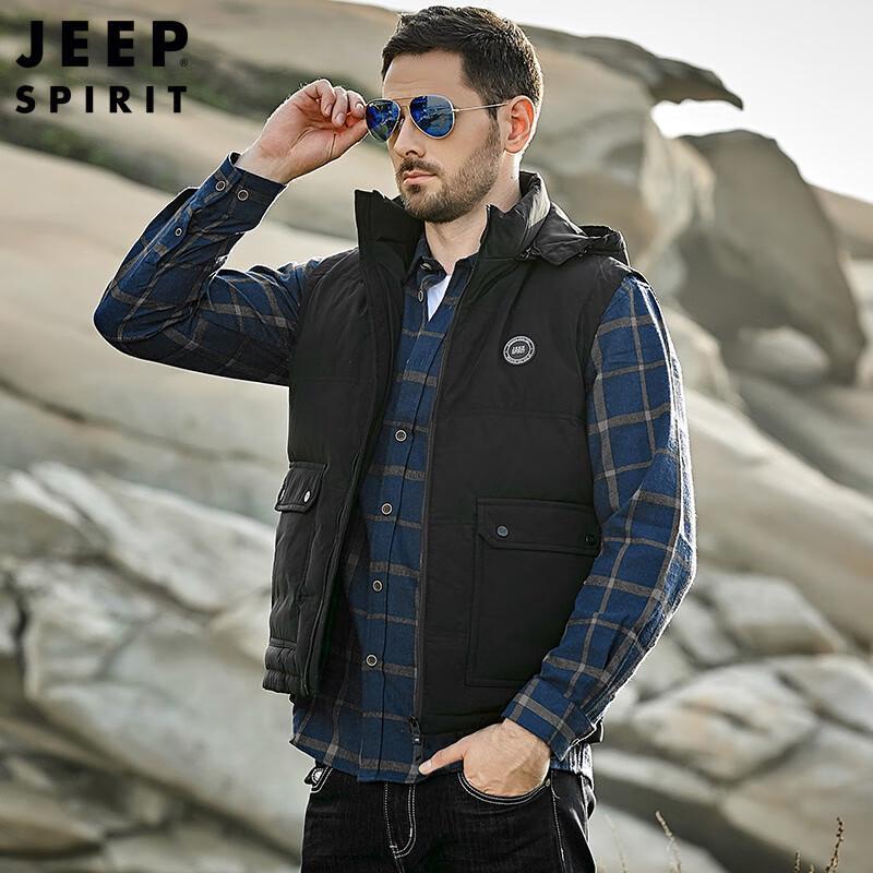 JEEP SPIRIT Men's Hooded Down Vest