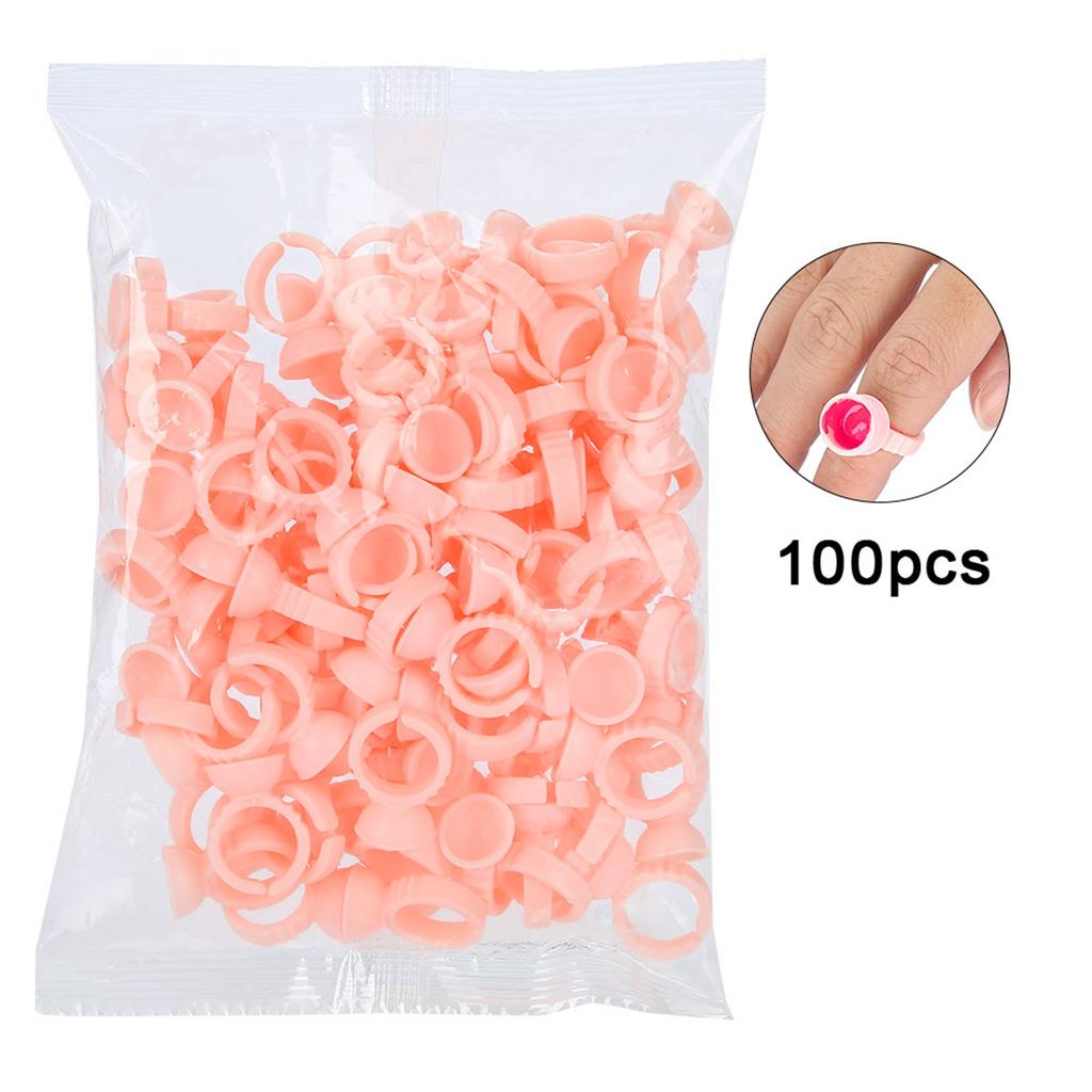 100Pcs Eyebrow Tattoo   Cup Microblading Pigment Glue Holder L