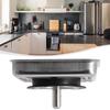Square Stainless Steel Kitchen Sink Strainer Drainer Post Stopper Waste Plug