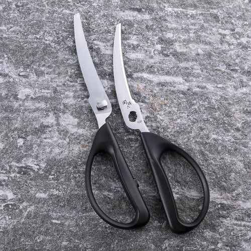 Kai Corporation Seki Magoroku Kitchen Scissors, Disassembly, Curved, Regular, Kitchen Tool, DH3354