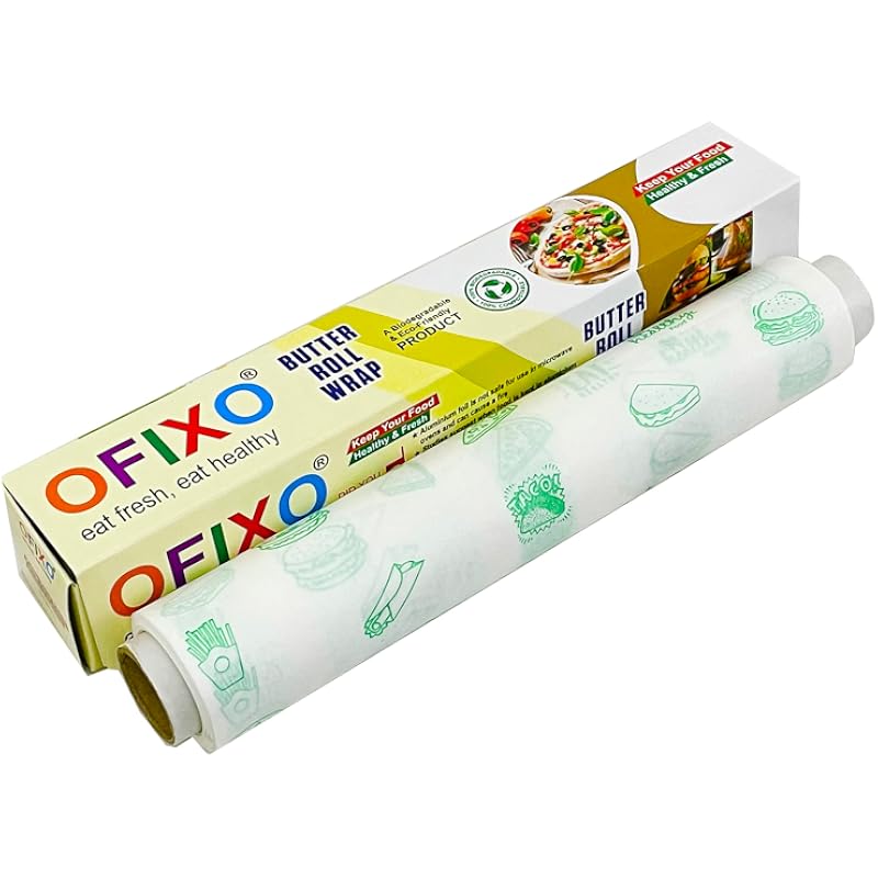 Ofixo (20 Meter) Food Wrap Multipurpose Food Wrapping Perfect Premium Food Wrapping Paper For Cooking, Baking, Packing A