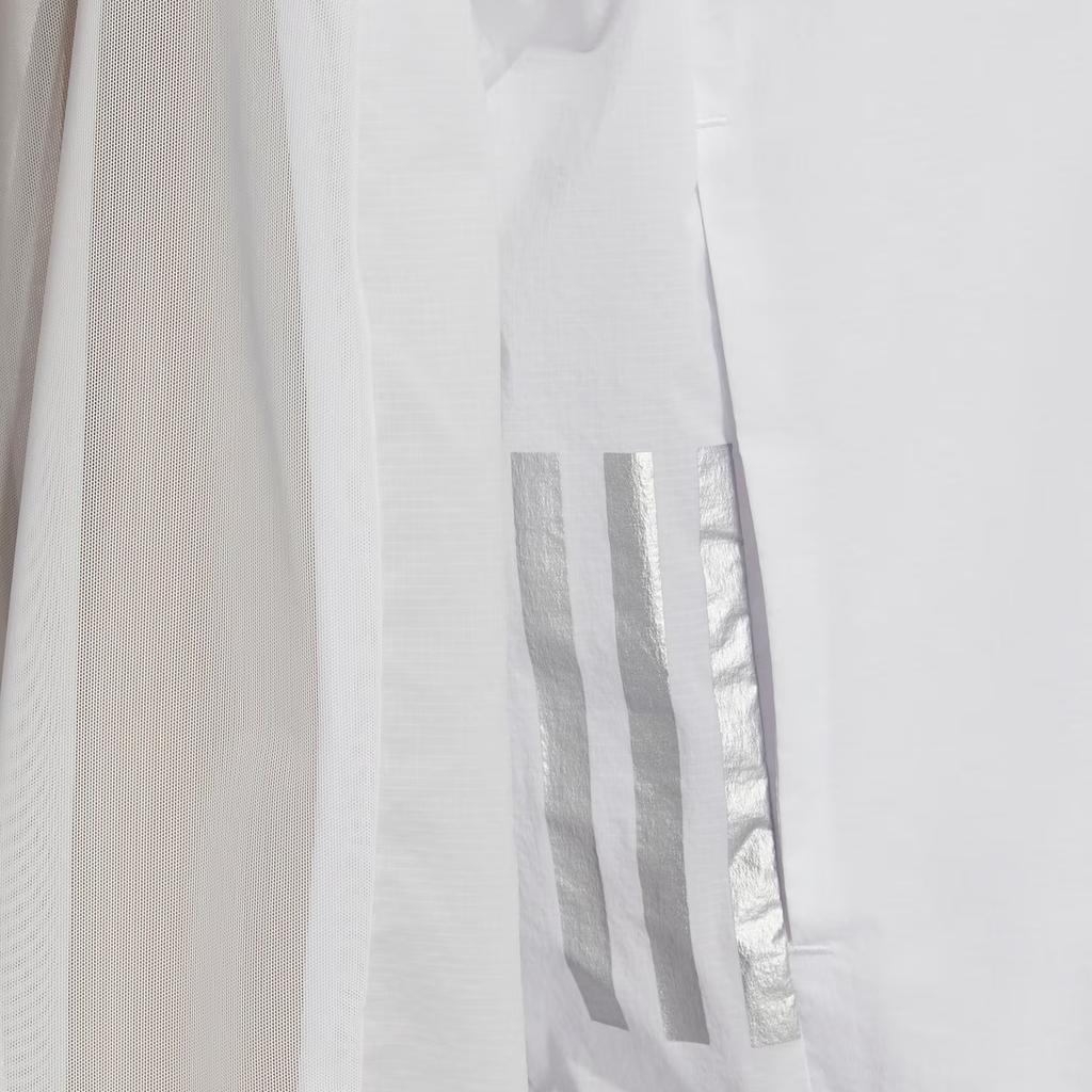 Adidas Jachetă cu guler de culoare solidă Jachete Femei Alb HT6914