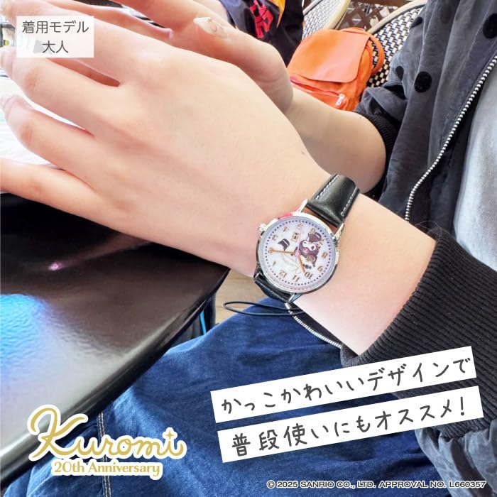 Sanrio My Melody Kuromi 50. 20. Rocznica Zegarek Czarny J-Axis & & CR2C0006-KU Damski
