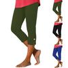 Modische farbige High-Waist-Sport-Yoga-Freizeit-Cropped-Hose für Damen