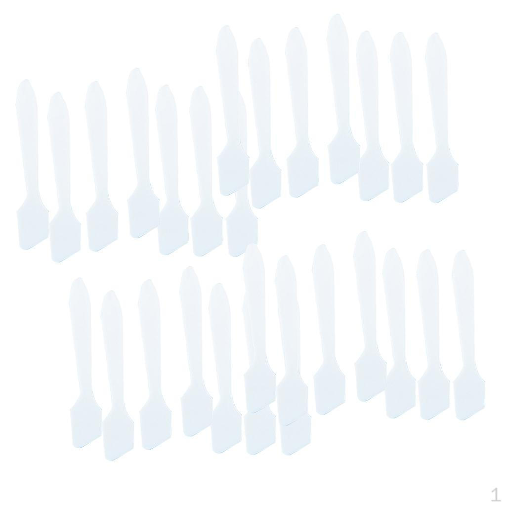 

100 шт. одноразовые ложки для макияжа, мини-инструмент для красоты для женщин и девочек белый