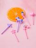 Einhorn Mini Lebensmittel Obstgabel Set Kind Niedlich Bento Box Deko Dessertgabeln Cartoon Zahnstocher Kuchen Dessert Party Zubehör Zufällige Farbe