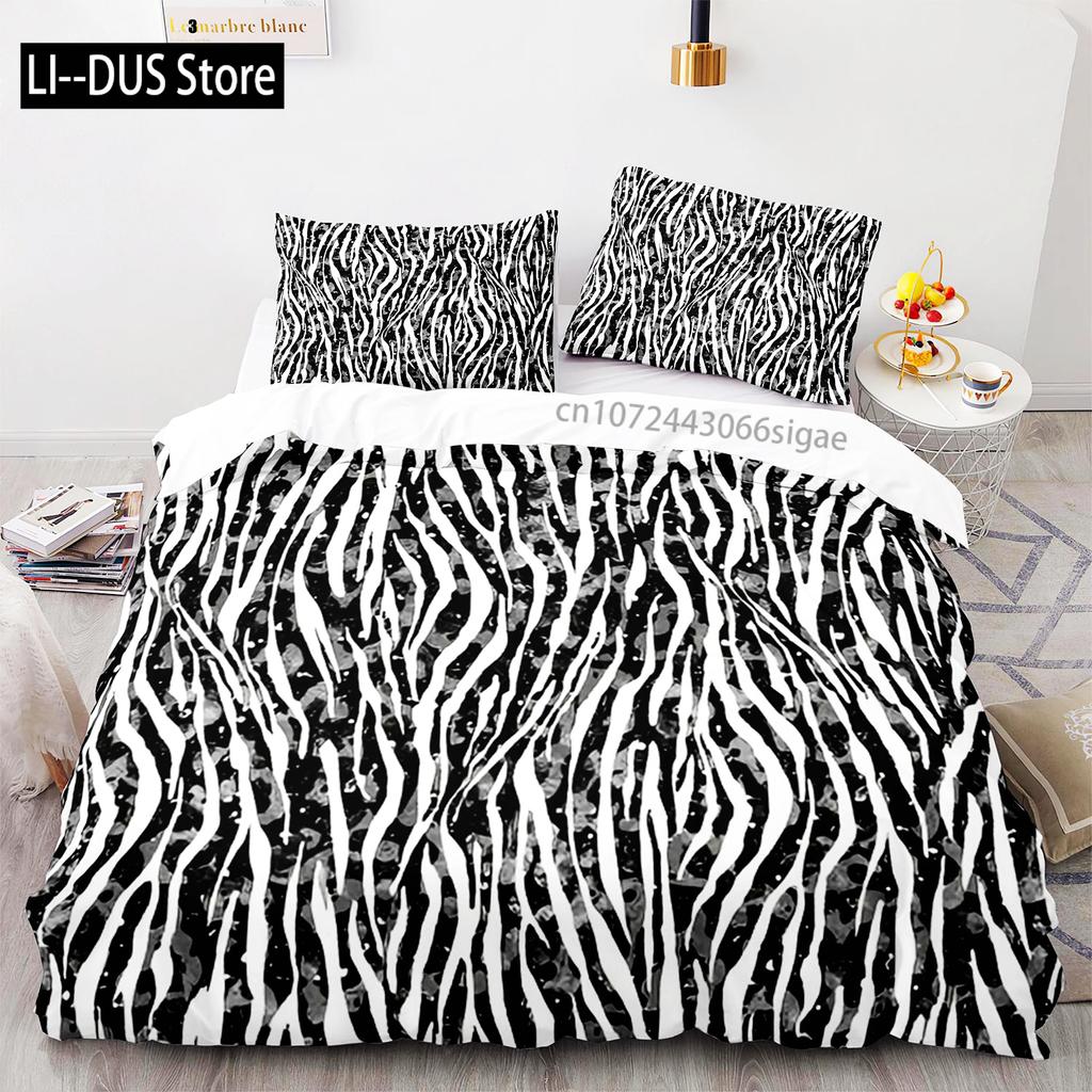 Tiger Bedding Set Single Twin Full Queen King Size Tiger Leopard Bed Set Aldult Kid Bedroom Duvetcover Sets 3D Anime 015