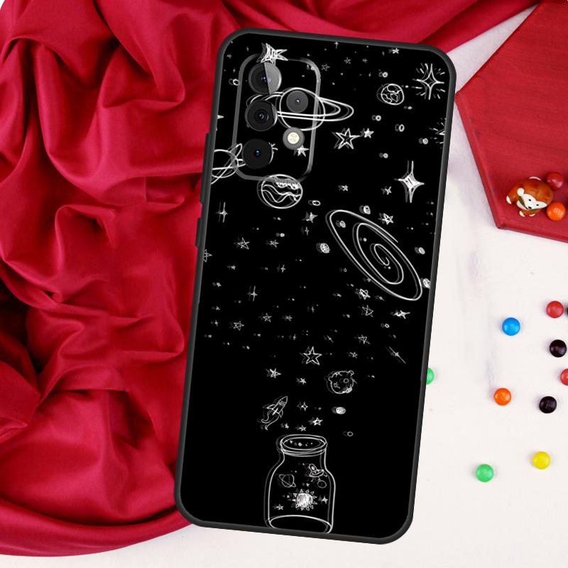 Aesthetic Space Stars Planet For Samsung Galaxy A52 A32 A22 A54 A14 A16 A26 A36 A56 A55 A35 A05 A06 A15 A53 A33 A13 Case