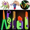 3D Printing Gravity Knife Cub Jumping Small Radish Knife Mini Model Pendant Push Card Decompression Toy Mini Butterfly Knife