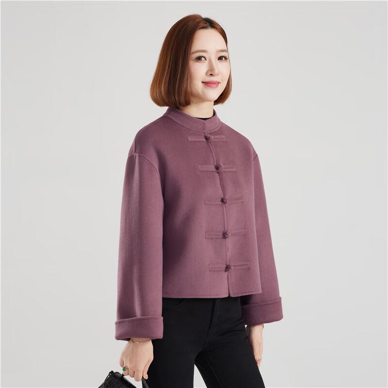 Women's 100% Wool Double-Faced Short Coat