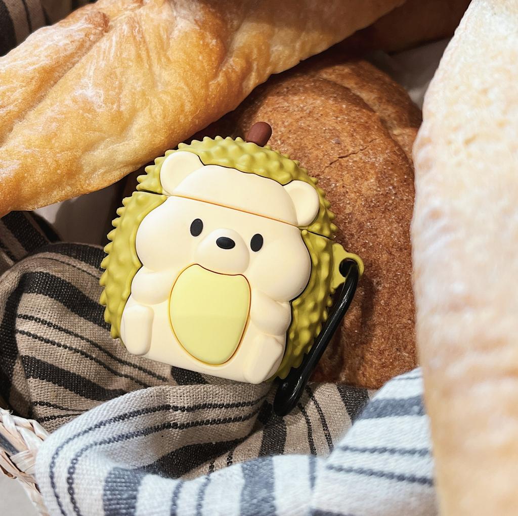 Cartoon Hedgehog Durian for AirPods Pro1 Apple 1/1/1 Generation Bluetooth Headset Case 1011 Protective Case