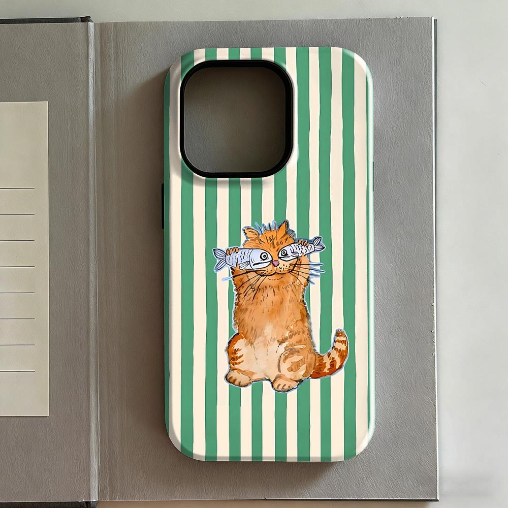 

Clmj Fun Sardine Phone Case For Samsung Galaxy A56 A36 A26 S26 S25 S24 S23 S20FE Ultra Plus 4G 5G Luxury Double-layer Back Cover Samsung S26 Ultra 5G