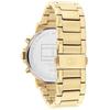 Tommy Hilfiger 1710589 Herrenuhr Goldenes Armband Schwarzes Zifferblatt 43mm + Box