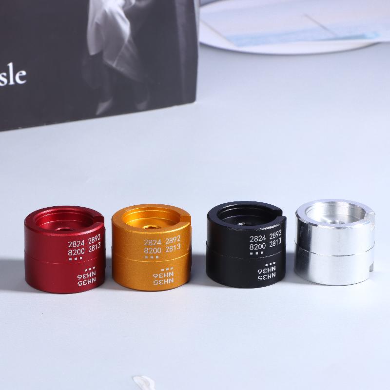 Universal Watch Movement Holder Bracket Double-Sided Aluminum Base Watch Repair Tools Nh35 Nh36 2824 2892 8200