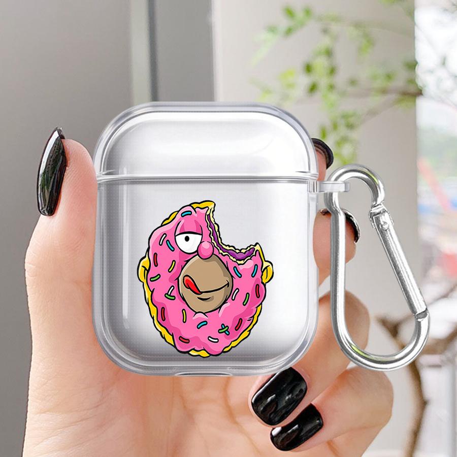 Clear Earphone Cases Cover Case For Airpods 3 Pro3 2 1 Pro2 Pro 4 Cartoon The Simpsons