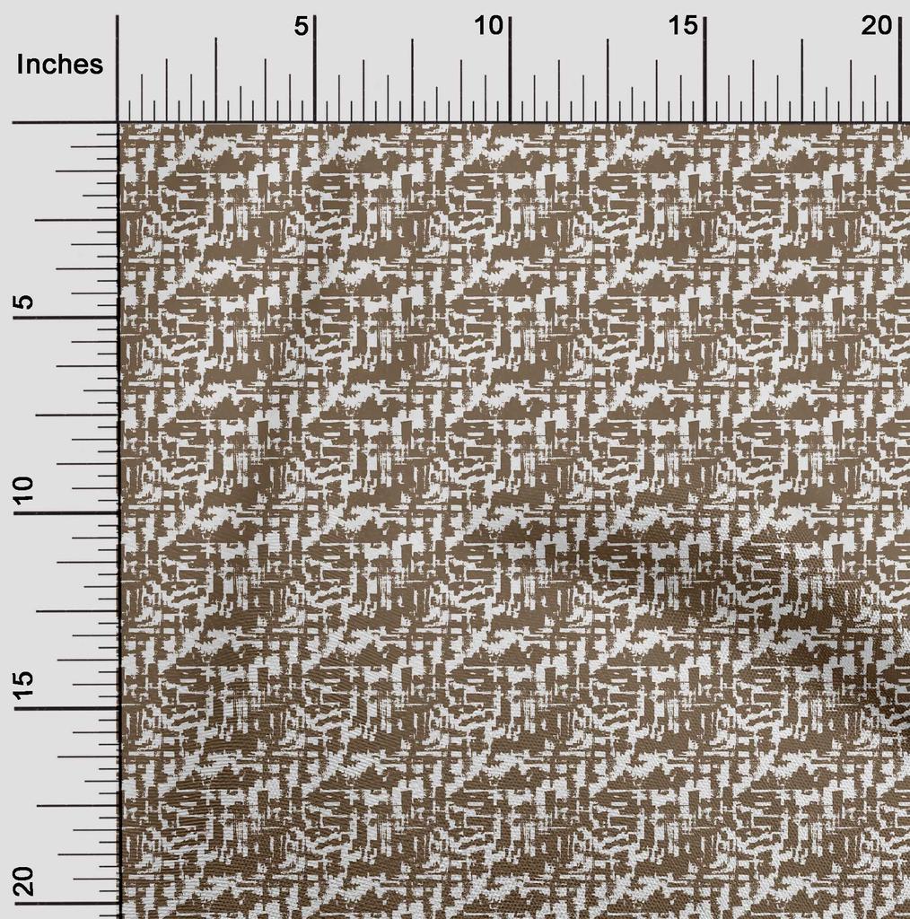 oneOone Cotton Flex Brown Fabric Abstracts Craft Projects Decor Fabric Printed By The Yard 40 Inch