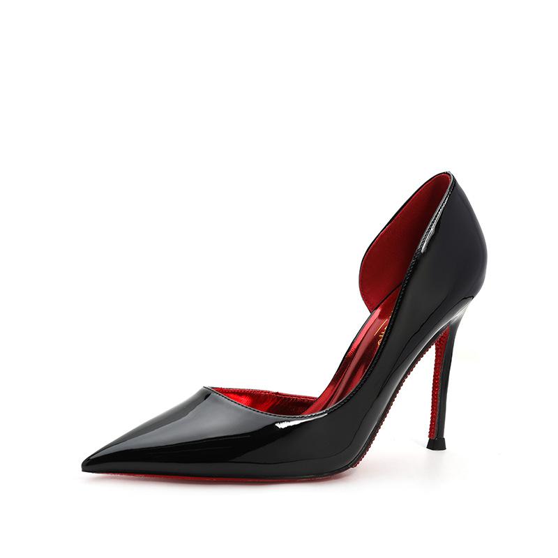 2026 new red-soled pointed high-heeled shoes