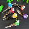 6pcs Photography Props Simulation Birds Colorful Artificial Birds  for Wedding Festival Home