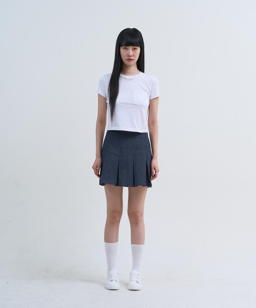 Yuseuteule Chest Pocket Short Sleeve T-Shirt (White)