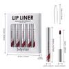 5pcs Tear Lip Glaze Matte Lip Liner, Long-lasting Waterproof and Sweat-proof, Dye Lip and Leave a Background Color, Tear Lipstick Set.
