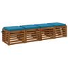 4 piece seat cushions SOEST 4 pcs. 100percent  Polyester Sky Blue