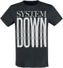 System of A Down Koszulka Bawełniana z Nadrukiem Logo Distorted Wave Alternatywny Metalowy Streetwear Unisex z Okrągłym Dekoltem i Krótkim Rękawem
