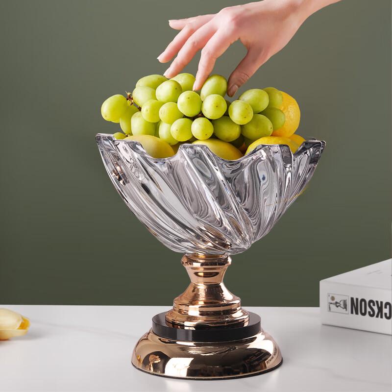 Flavinmci Европейская хрустальная ваза в форме лепестка для фруктов