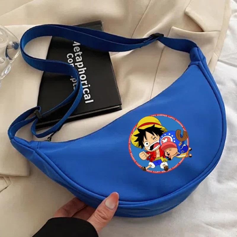 One Piece cartoon print nylon crossbody bag/commuter dumpling bag